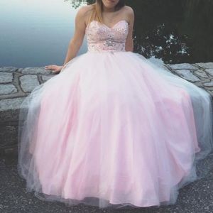 PINK QUINCEÑERA STYLE DRESS